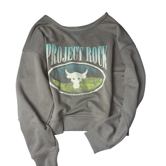Under Armour Tops - UNDER ARMOUR Women's Project Rock Heavyweight Terry Long Sleeve Top NWT XL